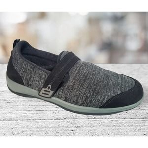 Orthofeet 822 Quincy Stretch Slip On Sneakers/Shoes Gray Women’s 9‎ B